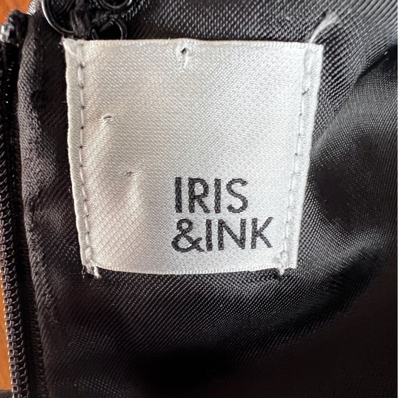 IRIS & Ink Lamb Leather Black sleeveless size medium - Picture 8 of 14